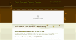 Desktop Screenshot of firstpremierdentalgroup.com