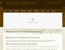 Tablet Screenshot of firstpremierdentalgroup.com